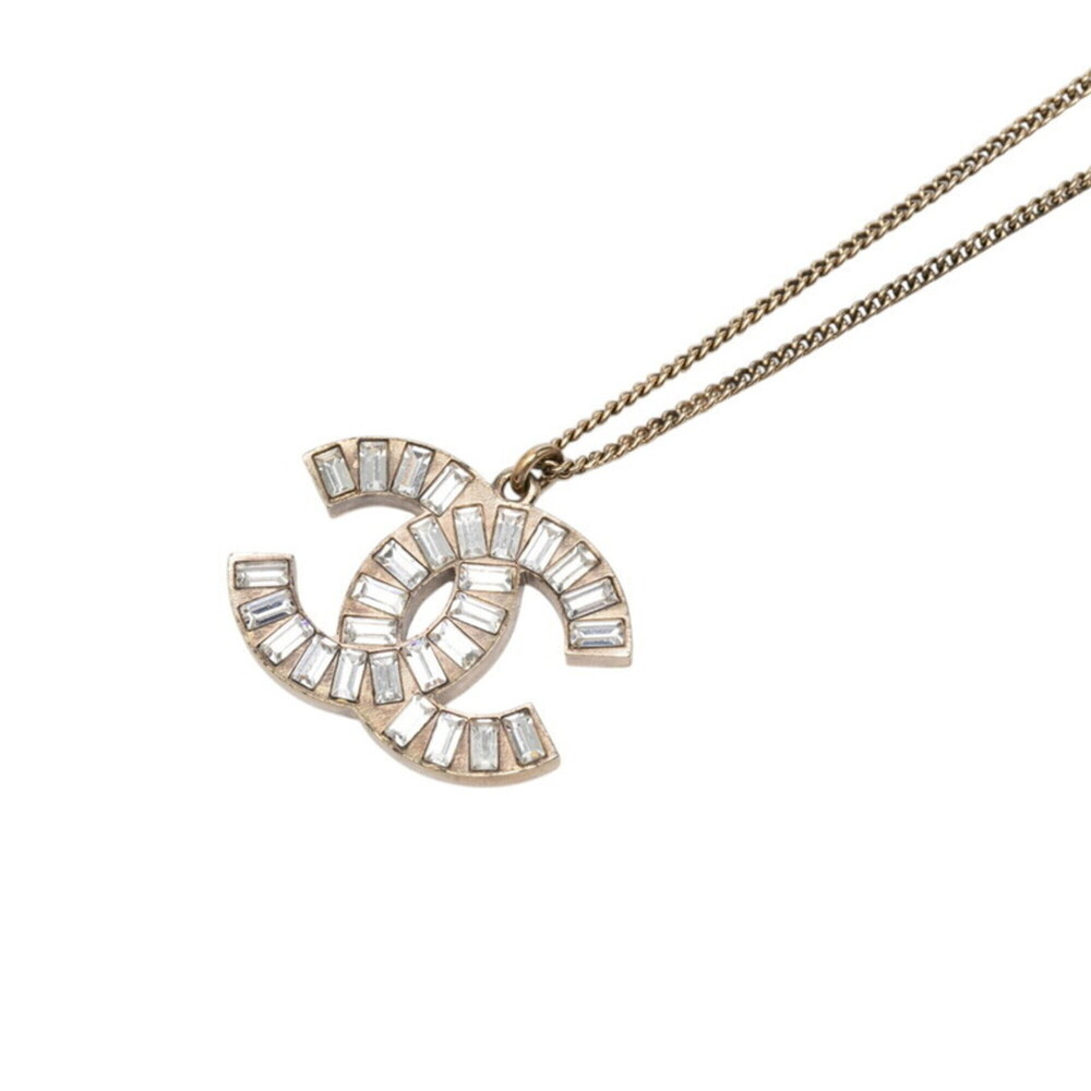 CHANEL Gold Logo Necklace